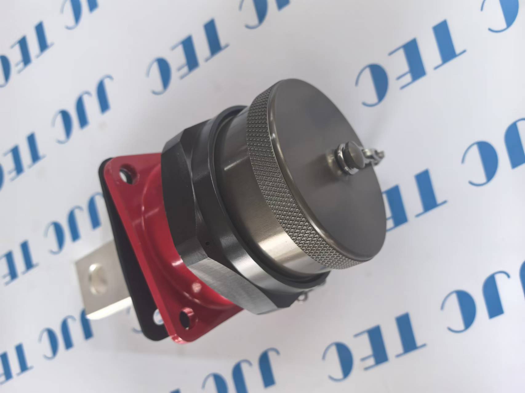 Conector, potencia, QD, PIN/FLNG, Bulkhd, Red, OEM Ref No: 114869-PB-RED, utilizado para la unidad superior, TDS-9SA/11SA, IDS-4SA